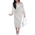 White Sunday Lotu Tamaiti Family Matching Off The Shoulder Long Sleeve Dress and Hawaiian Shirt Polynesian Wave Pastel Nude - Polynesian Pride