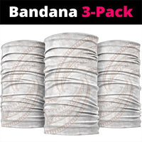 White Sunday Lotu Tamaiti Neck Gaiter Polynesian Wave Pastel Nude LT9