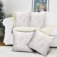 White Sunday Lotu Tamaiti Pillow Cover Polynesian Wave Pastel Nude LT9 - Polynesian Pride