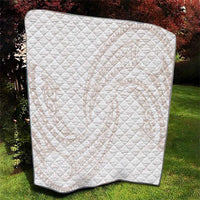 White Sunday Lotu Tamaiti Quilt Polynesian Wave Pastel Nude LT9 - Polynesian Pride