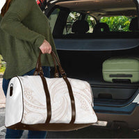 White Sunday Lotu Tamaiti Travel Bag Polynesian Wave Pastel Nude LT9 - Polynesian Pride