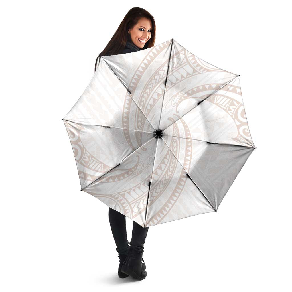 White Sunday Lotu Tamaiti Umbrella Polynesian Wave Pastel Nude LT9 - Polynesian Pride