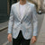 White Sunday Lotu Tamaiti Blazer Polynesian Wave Pastel Sky Blue - Polynesian Pride