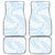 White Sunday Lotu Tamaiti Car Mats Polynesian Wave Pastel Sky Blue - Polynesian Pride