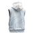 White Sunday Lotu Tamaiti Sleeveless Zip Hoodie Polynesian Wave Pastel Sky Blue - Polynesian Pride