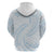 White Sunday Lotu Tamaiti Zip Hoodie Polynesian Wave Pastel Sky Blue - Polynesian Pride