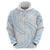 White Sunday Lotu Tamaiti Zip Hoodie Polynesian Wave Pastel Sky Blue - Polynesian Pride