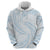 White Sunday Lotu Tamaiti Zip Hoodie Polynesian Wave Pastel Sky Blue - Polynesian Pride
