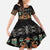 Black Batik Papua-inspired Pattern Family Matching Off The Shoulder Long Sleeve Dress and Hawaiian Shirt - Polynesian Pride