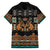 Black Batik Papua-inspired Pattern Family Matching Short Sleeve Bodycon Dress and Hawaiian Shirt - Polynesian Pride