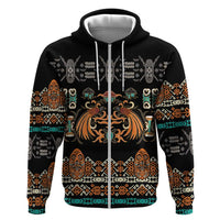 Black Batik Papua-inspired Pattern Hoodie - Polynesian Pride