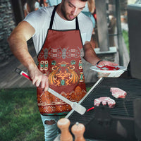 Oxblood Batik Papua-inspired Pattern Apron - Polynesian Pride