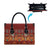Oxblood Batik Papua-inspired Pattern Leather Bag - Polynesian Pride