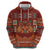 Oxblood Batik Papua-inspired Pattern Zip Hoodie - Polynesian Pride