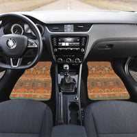 Terracotta Batik Papua-inspired Pattern Car Mats - Polynesian Pride
