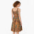 Terracotta Batik Papua-inspired Pattern Midi Dress - Polynesian Pride