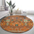 Terracotta Batik Papua-inspired Pattern Round Carpet - Polynesian Pride
