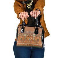 Terracotta Batik Papua-inspired Pattern Shoulder Handbag - Polynesian Pride