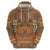 Terracotta Batik Papua-inspired Pattern Zip Hoodie - Polynesian Pride