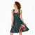 Dark Cyan Blue Bird of Batik Papua Midi Dress Exotic Natural Wealth of Papua - Polynesian Pride