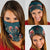 Dark Cyan Blue Bird of Batik Papua Neck Gaiter Exotic Natural Wealth of Papua LT9