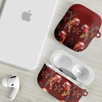 Oxblood Bird of Batik Papua AirPods Case Exotic Natural Wealth of Papua LT9 - Polynesian Pride