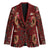 Oxblood Bird of Batik Papua Blazer Exotic Natural Wealth of Papua - Polynesian Pride