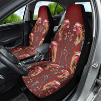 Oxblood Bird of Batik Papua Car Seat Cover Exotic Natural Wealth of Papua LT9 - Polynesian Pride