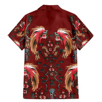 Oxblood Bird of Batik Papua Family Matching Mermaid Dress and Hawaiian Shirt Exotic Natural Wealth of Papua LT9 - Polynesian Pride