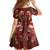 Oxblood Bird of Batik Papua Family Matching Off Shoulder Maxi Dress and Hawaiian Shirt Exotic Natural Wealth of Papua - Polynesian Pride