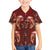 Oxblood Bird of Batik Papua Family Matching Off Shoulder Maxi Dress and Hawaiian Shirt Exotic Natural Wealth of Papua - Polynesian Pride