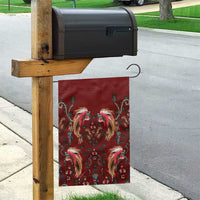 Oxblood Bird of Batik Papua Garden Flag Exotic Natural Wealth of Papua LT9 - Polynesian Pride