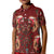 Oxblood Bird of Batik Papua Kid Polo Shirt Exotic Natural Wealth of Papua - Polynesian Pride