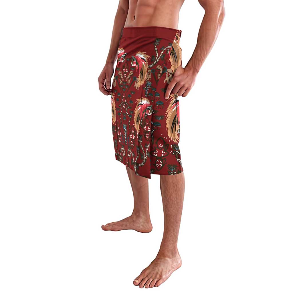Oxblood Bird of Batik Papua Lavalava Exotic Natural Wealth of Papua - Polynesian Pride