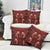 Oxblood Bird of Batik Papua Pillow Cover Exotic Natural Wealth of Papua - Polynesian Pride