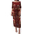 Oxblood Bird of Batik Papua Puletasi Exotic Natural Wealth of Papua - Polynesian Pride