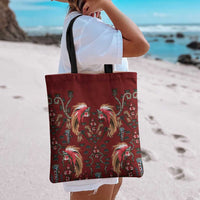 Oxblood Bird of Batik Papua Tote Bag Exotic Natural Wealth of Papua LT9 - Polynesian Pride