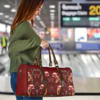 Oxblood Bird of Batik Papua Travel Bag Exotic Natural Wealth of Papua LT9 - Polynesian Pride