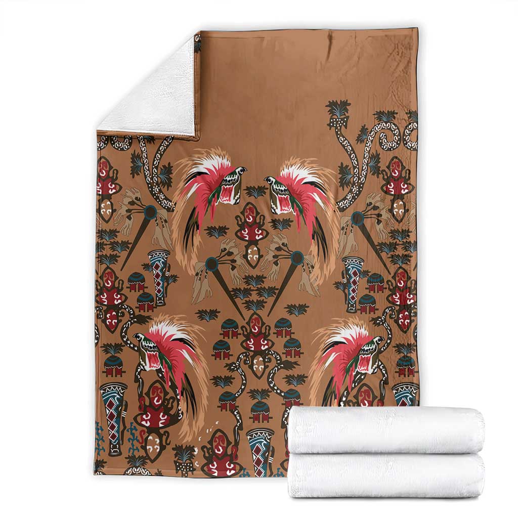Terracotta Bird of Batik Papua Blanket Exotic Natural Wealth of Papua - Polynesian Pride