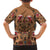 Terracotta Bird of Batik Papua Family Matching Off Shoulder Maxi Dress and Hawaiian Shirt Exotic Natural Wealth of Papua - Polynesian Pride