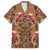 Terracotta Bird of Batik Papua Family Matching Off Shoulder Maxi Dress and Hawaiian Shirt Exotic Natural Wealth of Papua - Polynesian Pride