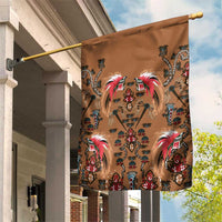 Terracotta Bird of Batik Papua Garden Flag Exotic Natural Wealth of Papua - Polynesian Pride
