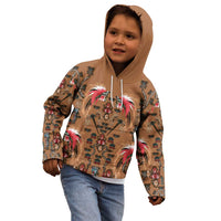 Terracotta Bird of Batik Papua Kid Hoodie Exotic Natural Wealth of Papua LT9 - Polynesian Pride