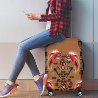Terracotta Bird of Batik Papua Luggage Cover Exotic Natural Wealth of Papua LT9 - Polynesian Pride
