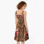 Terracotta Bird of Batik Papua Midi Dress Exotic Natural Wealth of Papua - Polynesian Pride