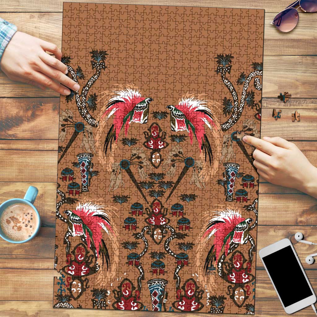 Terracotta Bird of Batik Papua Puzzle Exotic Natural Wealth of Papua - Polynesian Pride