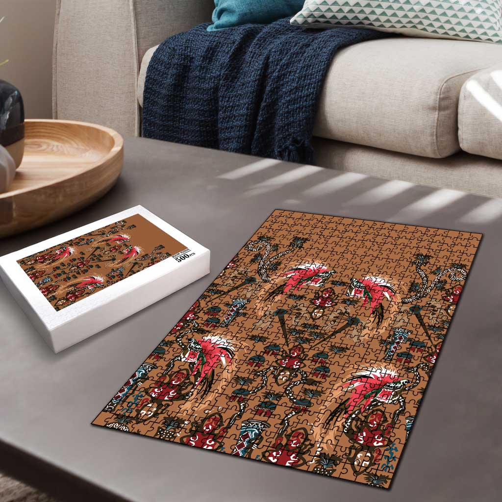 Terracotta Bird of Batik Papua Puzzle Exotic Natural Wealth of Papua - Polynesian Pride