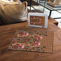 Terracotta Bird of Batik Papua Puzzle Exotic Natural Wealth of Papua - Polynesian Pride