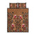 Terracotta Bird of Batik Papua Quilt Bed Set Exotic Natural Wealth of Papua - Polynesian Pride