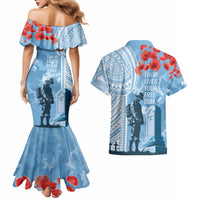 FSM Verterans Day Couples Matching Mermaid Dress and Hawaiian Shirt Their Lives Your Freedom